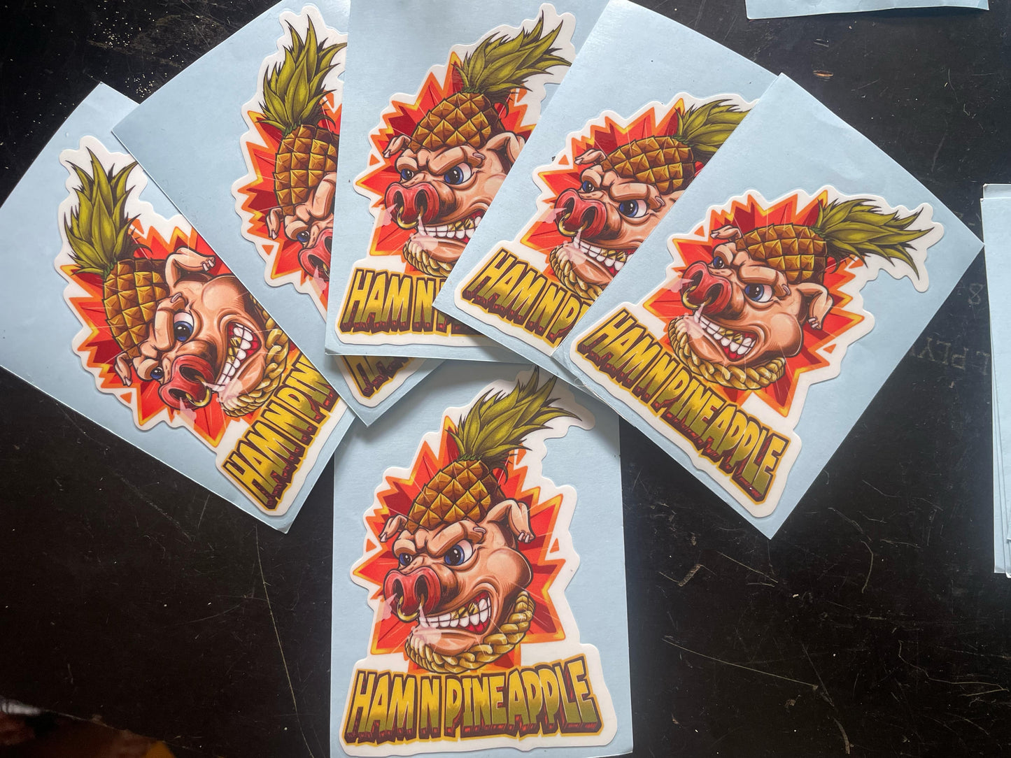 Ham N Pineapple Sticker